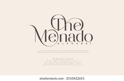 Luxury wedding alphabet letters font and number. Typography elegant classic lettering serif fonts decorative vintage retro concept. vector illustration
