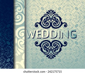 Luxury wedding card