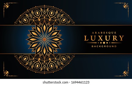Luxuriöse Hochzeitskarte mit Mandala-Muster