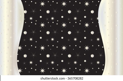 Luxury wedding day silver texture stars and sparkles background vector template greeting card invitation album holiday cover festive 2023 christmas pattern geometric shapes trendy elegant design paper