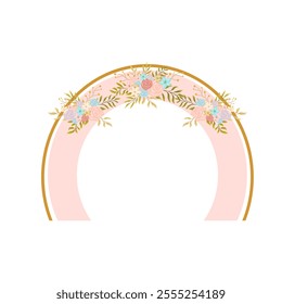 Luxury Wedding Gate and Backdrop with Flower Decoration