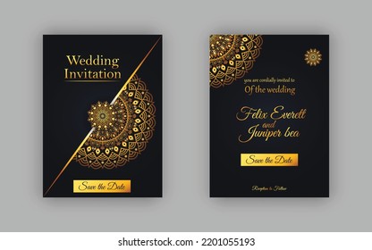Luxury Wedding Invitation Card Design