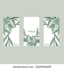 Luxury wedding invitation card rose template. Watercolor card with gold line art, eucalyptus, colorful floral, leaves. Elegant botanical Floral vector template with lily flower background. 