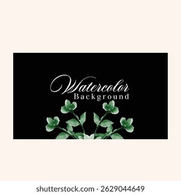 Luxury wedding invitation card rose template. Watercolor card with gold line art, eucalyptus, colorful floral, leaves. Elegant botanical Floral vector template with lily flower background. 