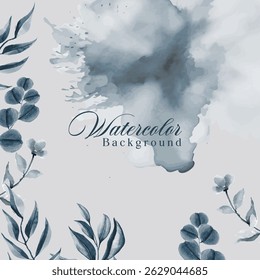 Luxury wedding invitation card rose template. Watercolor card with gold line art, eucalyptus, colorful floral, leaves. Elegant botanical Floral vector template with lily flower background. 