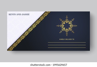 luxury wedding invitation card template