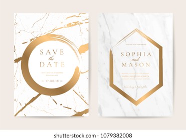Sample Laser Cut Pearl Gold Shimmer Luxury Damask Wedding Invitation cards