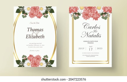 Luxury Wedding invitation floral design card_13. Wedding ornament concept. Floral poster, invite. Vector decorative greeting card or invitation design background. 