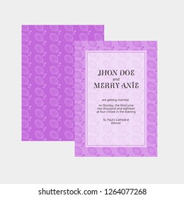 Luxury wedding invitation template