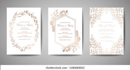 245,600 Gold Flower Invitations Images, Stock Photos & Vectors ...