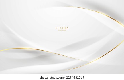 luxury white abstract background with glittering golden elements vector illustration