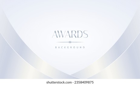 Luxury white award graphic background. Template luxury premium corporate abstract design. Template banner certificate. Modern design concept. Vector illustration.