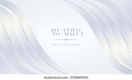 Luxury white award graphic background. Template luxury premium corporate abstract design. Template banner certificate. Modern design concept. Vector illustration.