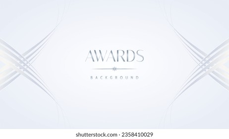 Luxury white award graphic background. Template luxury premium corporate abstract design. Template banner certificate. Modern design concept. Vector illustration.