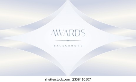 Luxury white award graphic background. Template luxury premium corporate abstract design. Template banner certificate. Modern design concept. Vector illustration.