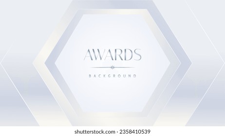 Luxury white award graphic background. Template luxury premium corporate abstract design. Template banner certificate. Modern design concept. Vector illustration.