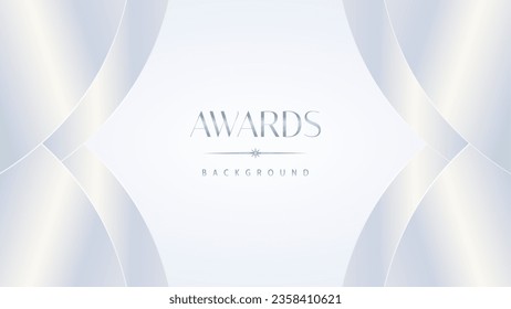 Luxury white award graphic background. Template luxury premium corporate abstract design. Template banner certificate. Modern design concept. Vector illustration.