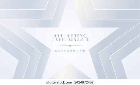 Luxury white award graphic background. Template luxury premium corporate abstract design. Template banner certificate. Modern design concept. Vector illustration.