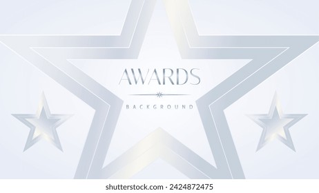 Luxury white award graphic background. Template luxury premium corporate abstract design. Template banner certificate. Modern design concept. Vector illustration.