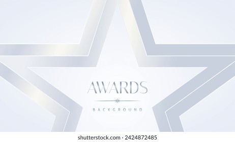 Luxury white award graphic background. Template luxury premium corporate abstract design. Template banner certificate. Modern design concept. Vector illustration.