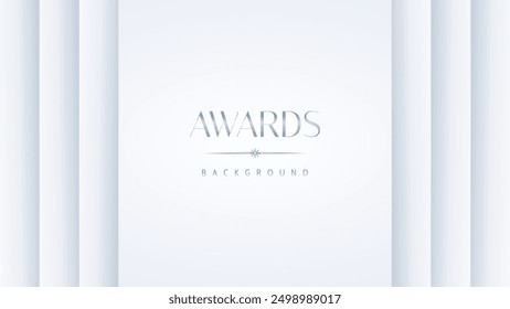 Luxury white award graphic background. Template luxury premium corporate abstract design. Template banner certificate. Modern design concept. Vector illustration.