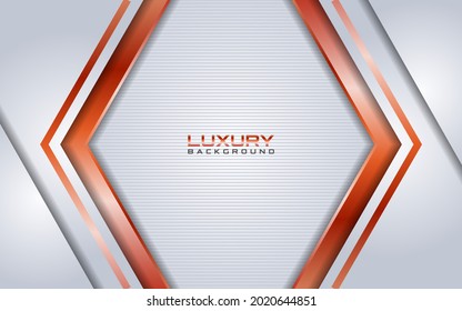 Luxury white background combinations with line rose gold