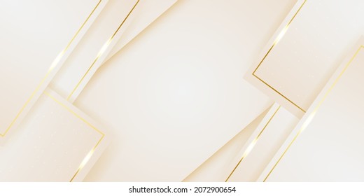 Luxury white background with golden texture decoration. Vector illustration elegant design for banner, poster, wedding card, greeting card, flier, fashion sale, social media cover and much more
