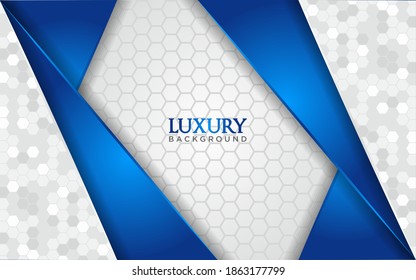 Luxury white background withblue line