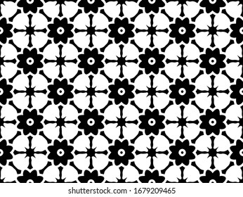 Luxury white and black pattern for clothes, wall, and book cover. Batik pattern.