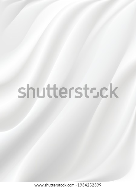 The luxury of white fabric texture\
background.Closeup of rippled silk fabric.Abstract cloth or liquid\
wave vector background.Cloth soft wave.Creases of satin,silk, and\
cotton.Vertical photo.