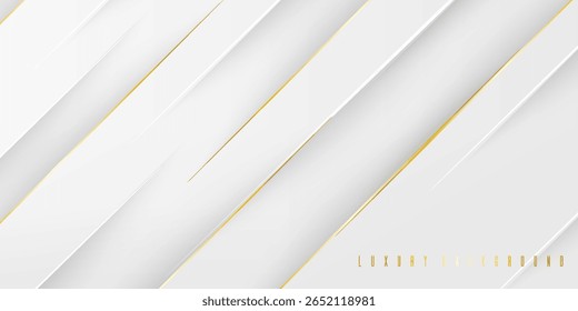 Luxuriöser weißer geometrischer abstrakter Hintergrund. Anspruchsvolle abstrakte Komposition für Premium-Branding und -Design.