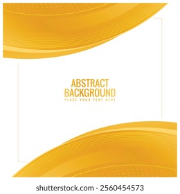 Luxury white and gold abstract wave background