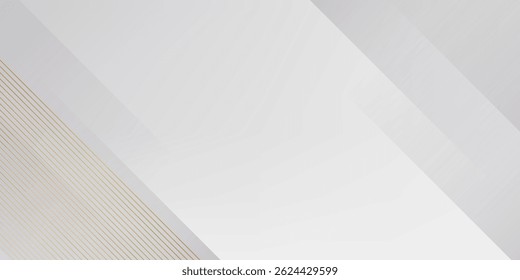 Luxo Branco e Fundo Dourado com Linhas Douradas e Papel Corte Estilo. Fundo de Ouro e Cinza Premium para Prêmio, Nomeação, Cerimônia, Convite Formal ou Certificado Design