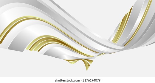 Luxury white gold and grey background