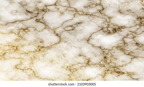 Luxury White Gold Marble texture background vector. Panoramic Marbling texture design for Banner, invitation, wallpaper, headers, website, print ads, packaging design template.