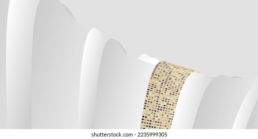 Luxury white gold modern background
