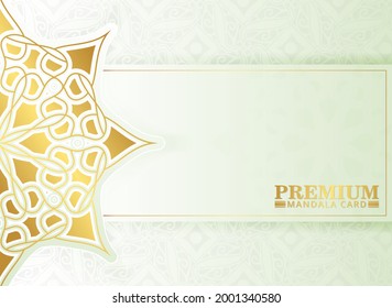 Luxury White mandala background concept