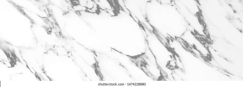 Luxury White Marble texture background vector. Panoramic Marbling texture design for Banner, invitation, wallpaper, headers, website, print ads, packaging design template.