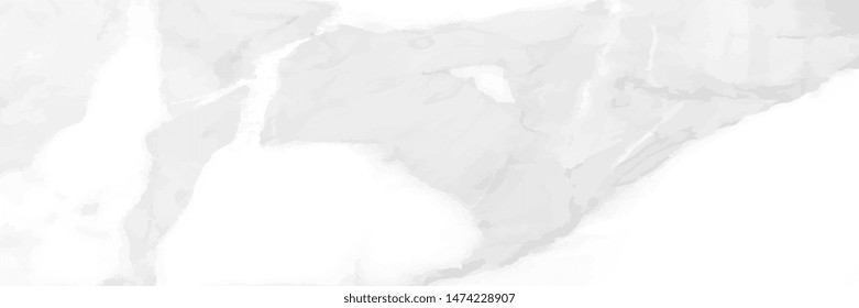 Luxury White Marble texture background vector. Panoramic Marbling texture design for Banner, invitation, wallpaper, headers, website, print ads, packaging design template.
