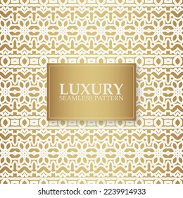 Luxury white ornament pattern design background
