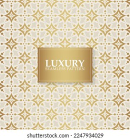 Luxury white ornament pattern design background