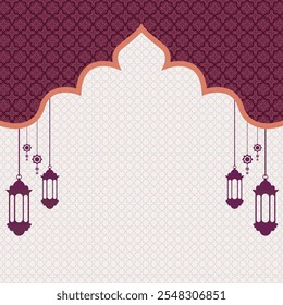 papel branco de luxo padrão colorido eid mubarak ramadan ou ramadhan islâmico fundo banner frame.Translation: "muçulmano jejum mês e celebração dia após o jejum"