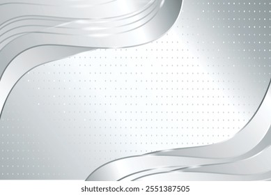 Luxury White and silver Background. Elegant Background for Award, Nomination, Ceremony, Formal Invitation or Certificate Design