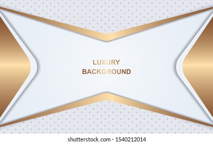 Luxury white vector background a combination with golden element decoration. Design template for use element elegant and modern cover, frame, banner, advertising, corporate, business