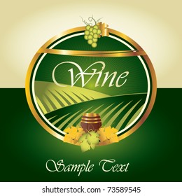 Luxury wine label