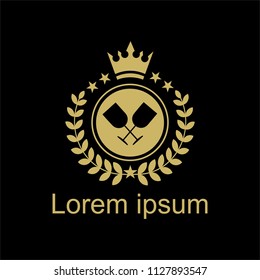 Luxury Wine logo design template. Vector illustration of icon