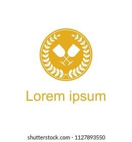 Luxury Wine logo design template. Vector illustration of icon