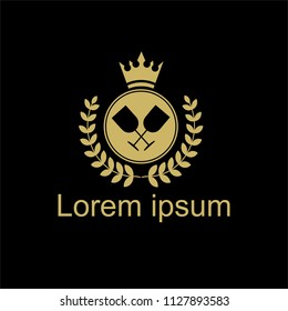 Luxury Wine logo design template. Vector illustration of icon