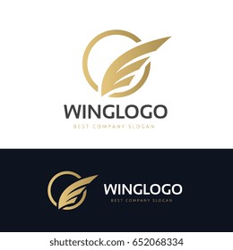 Luxury Wing Logo Template.