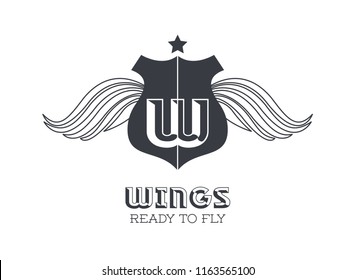 Luxury wings emblem